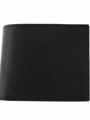 LOUIS VUITTON ルイヴィトン 二つ折り財布 タイガ ポルトフォイユ・マルコ NM ブラック M30865