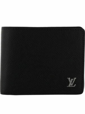 ルイヴィトン 二つ折り財布 タイガ ポルトフォイユ・ミュルティプル ブラック M30295