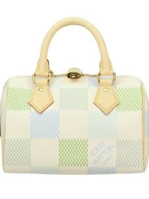 ルイヴィトン ハンドバッグ ダミエ スピーディ・バンドリエール 20 ホワイト LOUIS VUITTON N40515 ピスタチオ