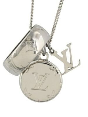 ルイヴィトン ネックレス メンズ リングネックレス モノグラム シルバー LOUIS VUITTON M62485